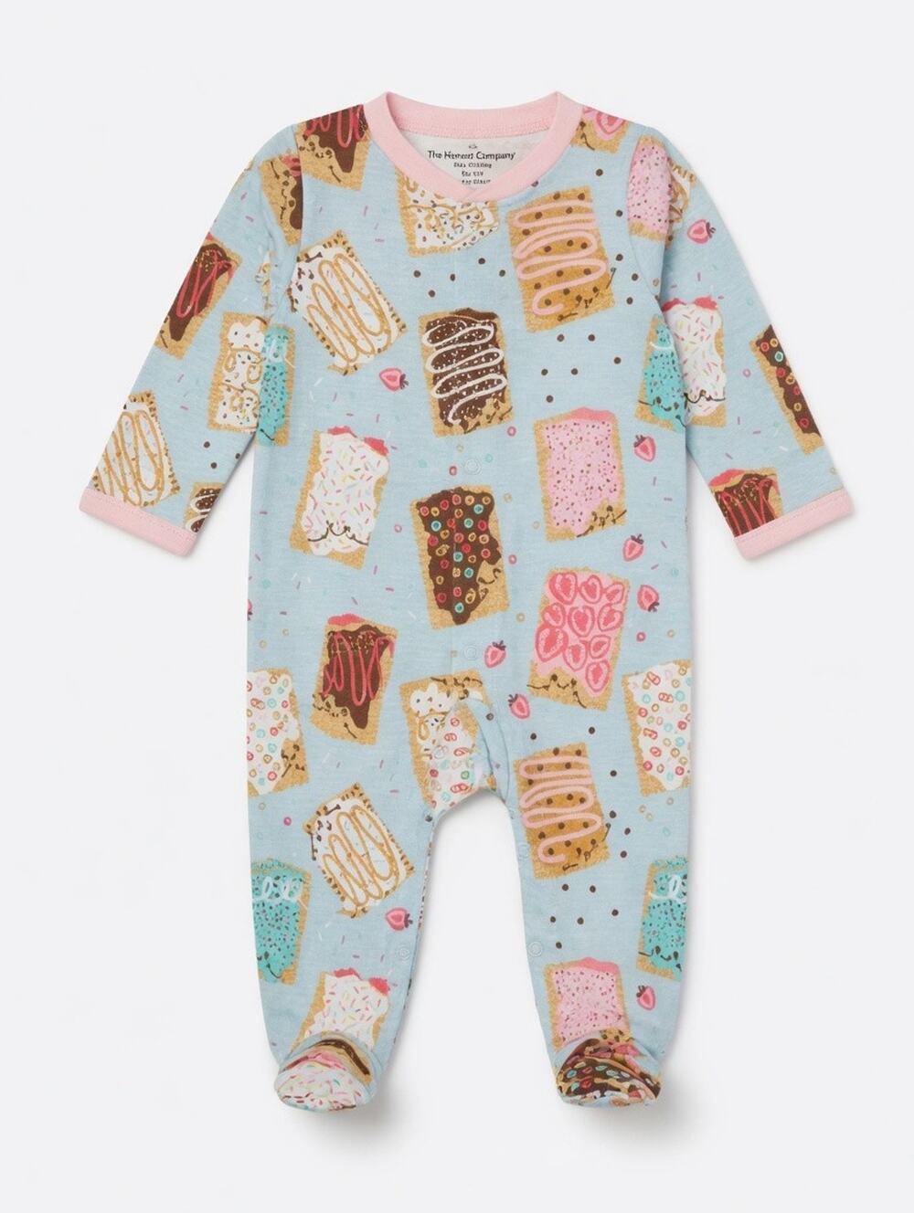 Honest Baby Clothing Pastry Print Footed Sleeper – NB